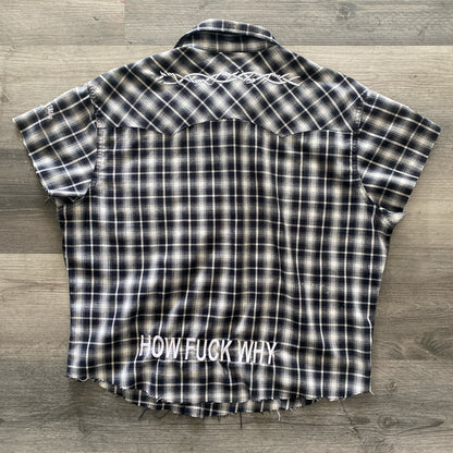 HFW EMBROIDERED BUTTON UP SHIRT